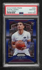 2019-20 Panini Prizm Rookie Blue 1/199 Justin James #295 PSA 10 GEM MT oh4