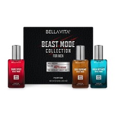 BELLAVITA Beast Mode Collection Gift Set for Men 3 x 20ml | Long Lasting Perfume