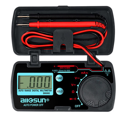Pocket Mini Auto Range Digital Multimeter KFZ Tester AMP Voltmeter Werkzeug