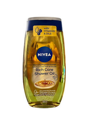 Shower Oil Natural Caring 200Ml for Dry Skin