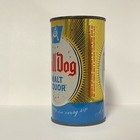 BULL DOG MALT LIQUOR flat top beer can  PIP of NIP in EVERY SIP  GRACE BROS  CA — photo 8