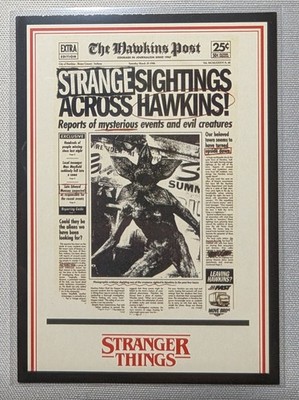 2025 Panini Stranger Things This Is Our Story The Hawkins Post Demogorgon #188
