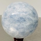 Natural Blue Celestite Crystal Sphere Ball Healing Madagascar 2460G (5.42LB) — photo 2