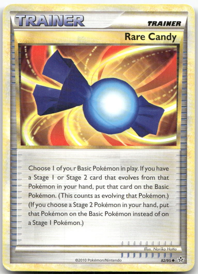 Rare Candy 82/95 Uncommon HGSS Unleashed Pokemon LP