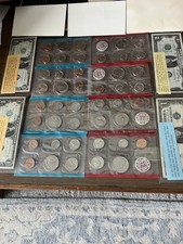 4 US Proof Sets Of Coins And 4US Paper Bills