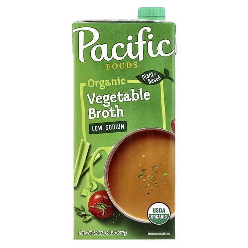 Organic Vegetable Broth, Low Sodium, 32 oz (907 g)