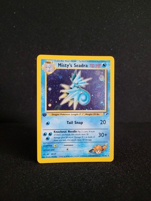 Pokemon Karte Misty's Seadra - 1. Edition Near Mint - 9/132 Gym Heroes Holo