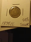 1875-CC Seated Liberty Dime Carson City Mint