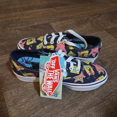 Vans X SpongeBob ComfyCush Authentic AlohaBob Sneakers 3.5 men's us women's 5.0