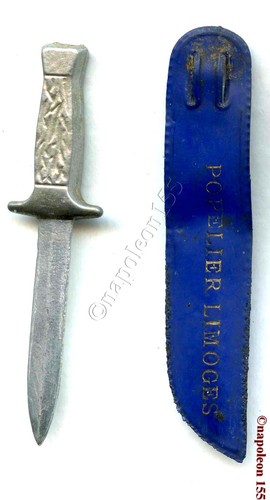 Couteau petite miniature en metal avec foureau plastique - Imagen 2 de 2