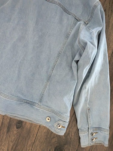 Elizabeth and James Lightwash Denim Jacket Size XL Womens Organic Cotton Classic - Picture 14 of 14