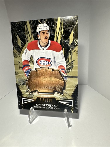 2022-23 Upper Deck SPX Arber Xhekaj Finite Rookies Gold RC /299 Canadiens - Picture 9 of 14