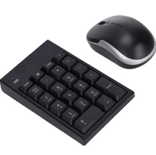 Numeric Keyboard Mouse Set, MC‑61CB Wireless Mini USB 2.4G Portable