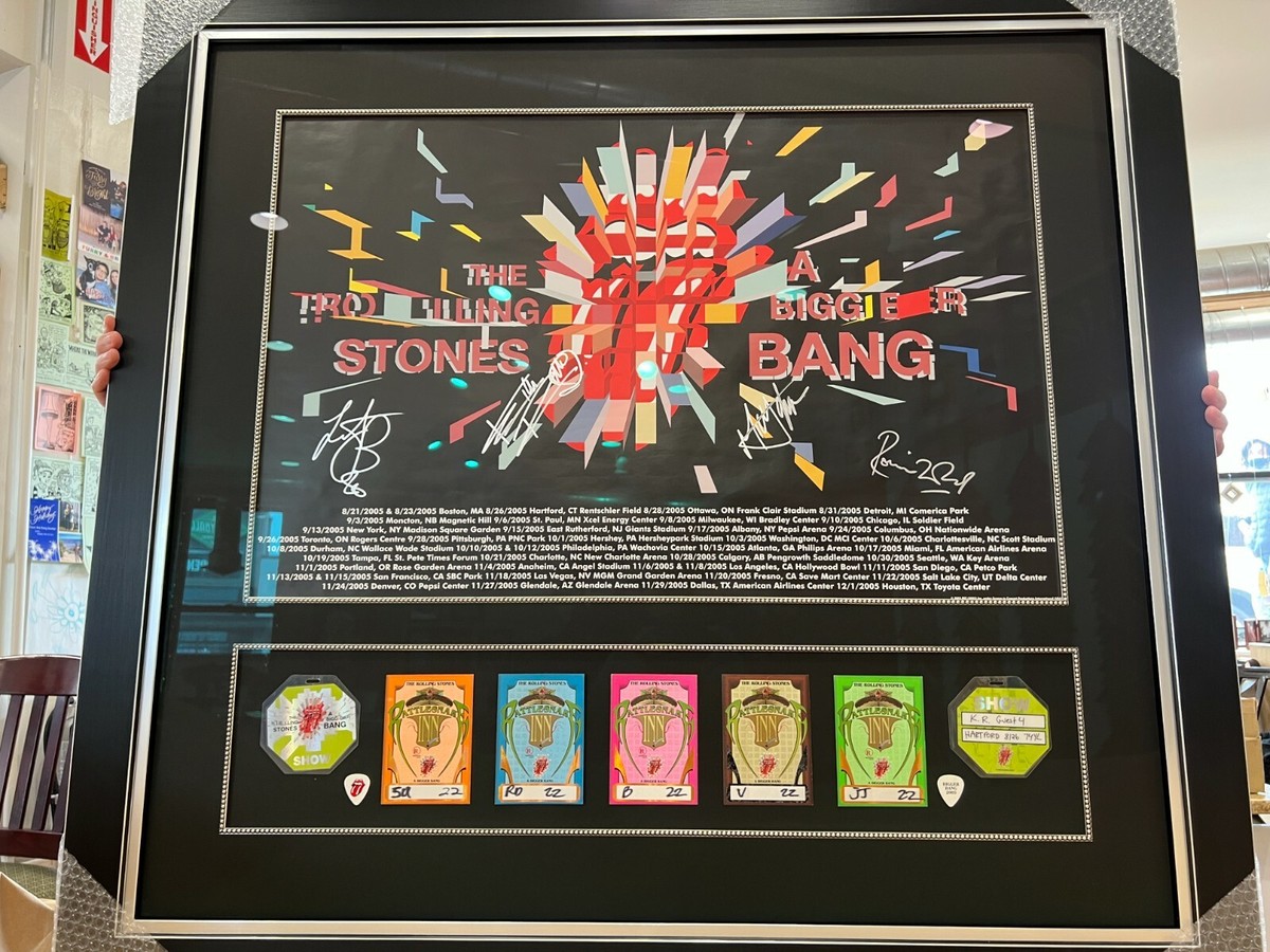 THE ROLLING STONES A BIGGER BANG SIGNED 2005 CONCERT TOUR POSTER