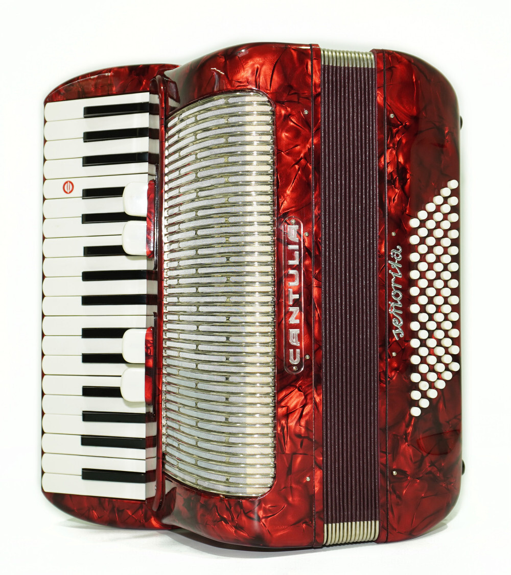 Perfect Cantulia Senorita 72 Bass Accordion Rare Old German