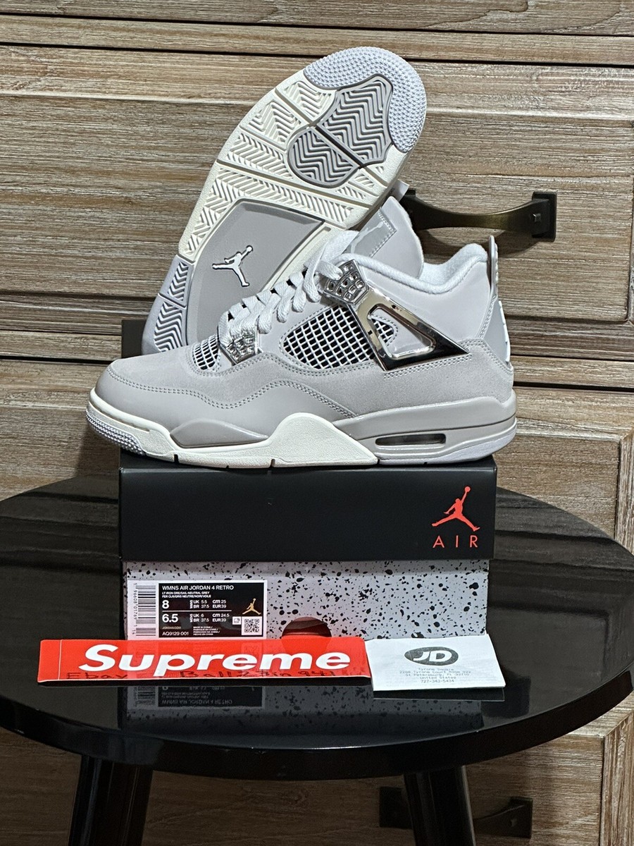 DS New Jordan 4 Retro Frozen Moments (Women's) Sz-8W 6.5 Men