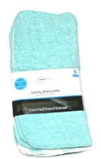 Mainstays 9 Pack Utility DishCloth Set Blue Kitchen Cotton Dish Cloth