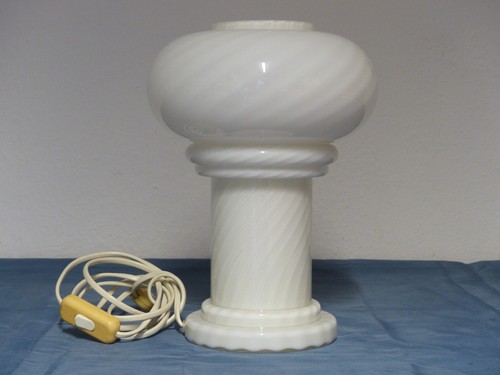 Tisch Lampe Leuchte Murano Swirl Wirbel rund WSB 70er vintage - Bild 2 von 10
