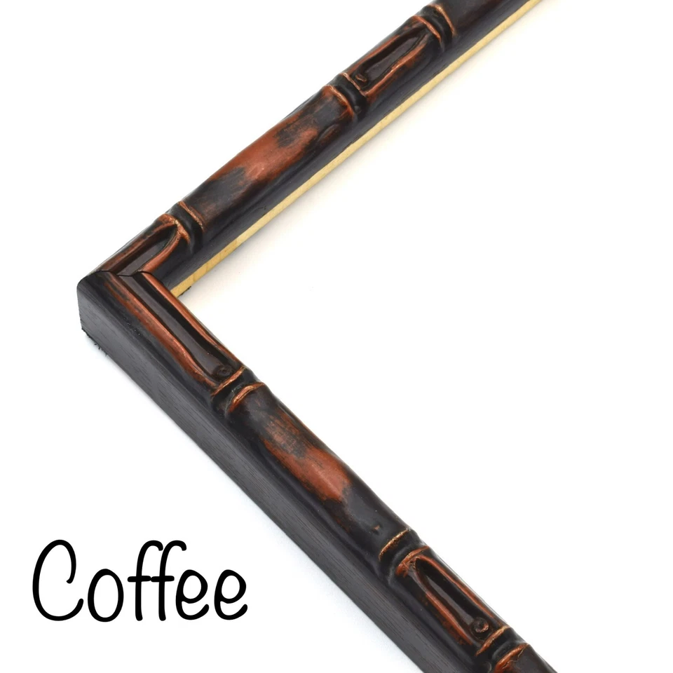 Marco de fotos de bambú exótico decoración tropical estilo tiki madera 5x7 8x10 9x12 11x14 Foto 2 de 4