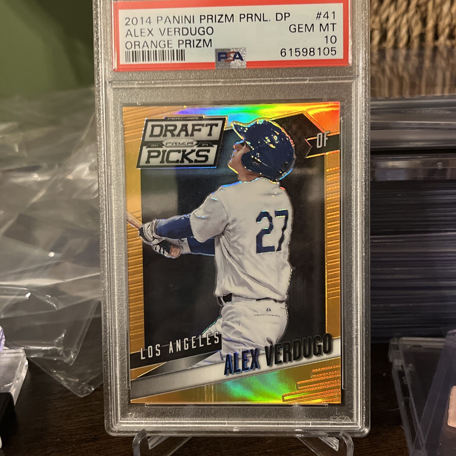 Alex Vertugo Rookie PSA 2014 Prizm Draft Picks Orange Prizm /60 PSA 10 Gem Pop 1