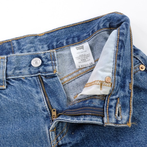 Rare VTG LEVI’S STRAUSS 550 Relaxed Fit Denim Jean Jorts Shorts 2000s Youth SZ 8 - Picture 3 of 9