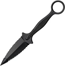 Cold Steel FGX Fixed Knife 3.5" Blade Black Griv-Ex One Piece Construction