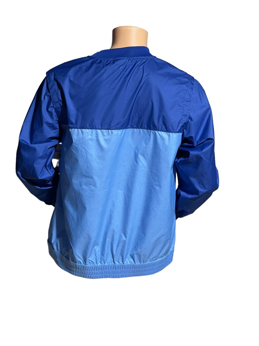 Nike Chicago Cubs Vネック ジャケット M Men's Chicago Cubs Nike White/Light Blue Rewind Warmup V
