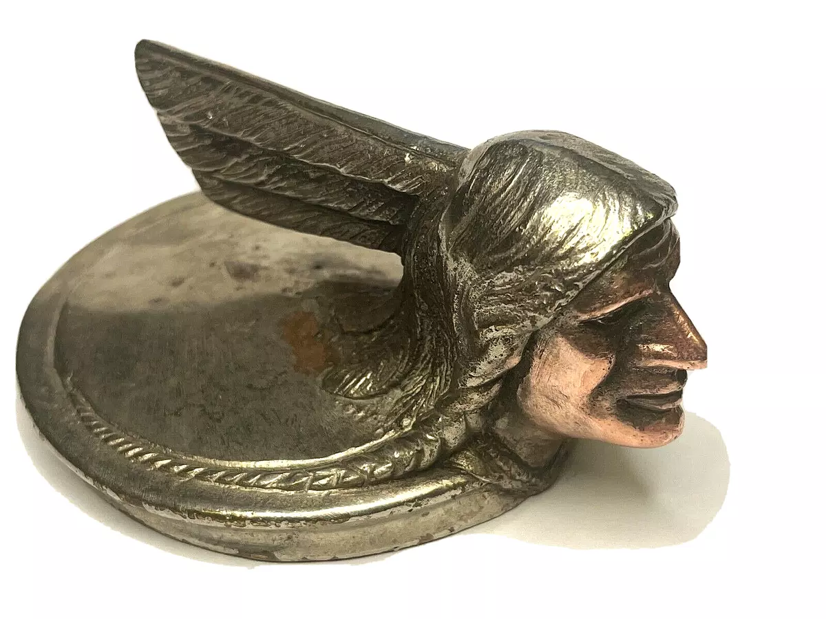 1929 PONTIAC INDIAN RADIATOR CAP MASCOT eBay
