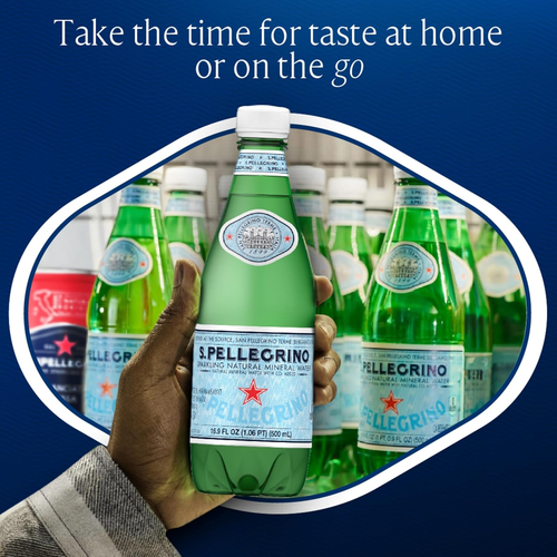 S.Pellegrino Acqua Minerale Naturale Spumante, Bottiglie di Plastica, 16,9 Fl Oz (Confezione - Foto 2 di 11