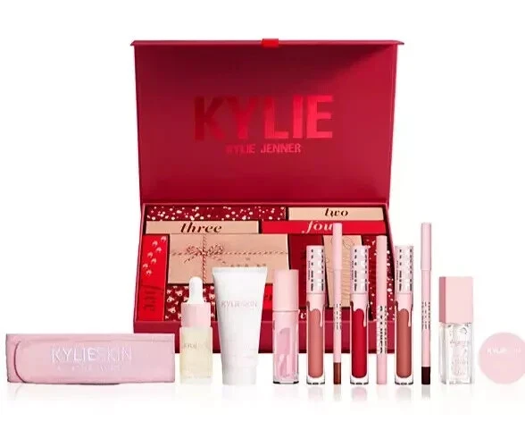 Kylie Cosmetics Calendario de Adviento Doce Días de Navidad Maquillaje Cuidado de la Piel Nuevo en Caja Foto 2 de 2