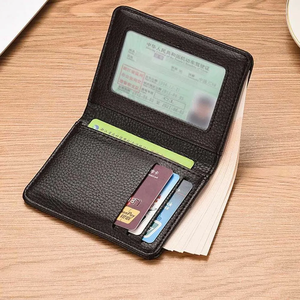 Hasp Card Holder Ultra-thin Bank Card Holder Driver's License Small Wallet Simple Light Card Holder Multi-Card Slot Lightweight Portable,Credit Card