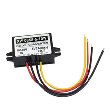 DC 12 48V Stepdown to DC 5V 2A 10W Converter Regulator Car Power Supply Adaptor