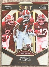 2022 Panini Select Draft Picks Company #SC-ABA Jameson Williams RC Cooper Waddle