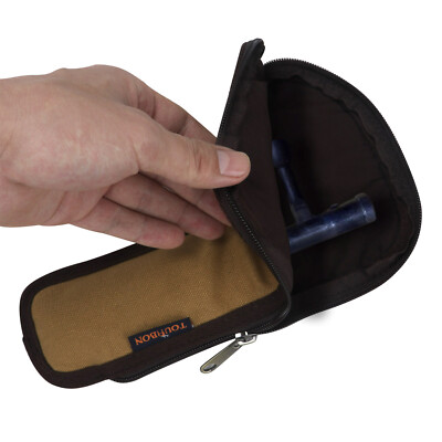 TOURBON Heavy Duty Canvas Rifle Bolt Pouch - Padded Sheath Holder For Rifle Bolts (Random Color)