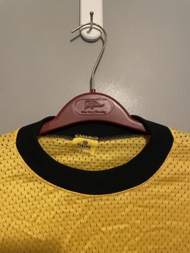 Vintage 70’s Yamaha Motocross Jersey Size Large Viking Nylon Yellow Black (E356) - Picture 3 of 8