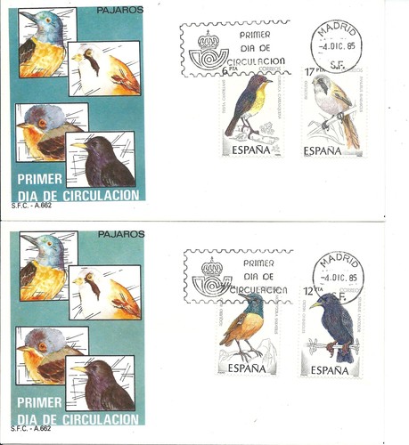 1985 Espagne - Espana FDC Oiseaux MF15768 - 第 1/1 張圖片