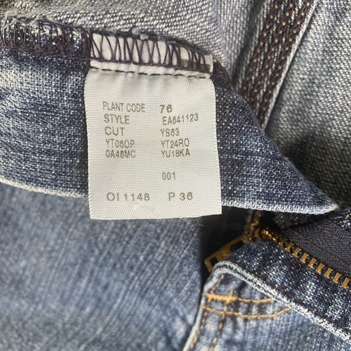 VTG Polo Ralph Lauren Boys 16 (29 x 11) Denim Carpenter Shorts Leather Patch 90s - Picture 8 of 12