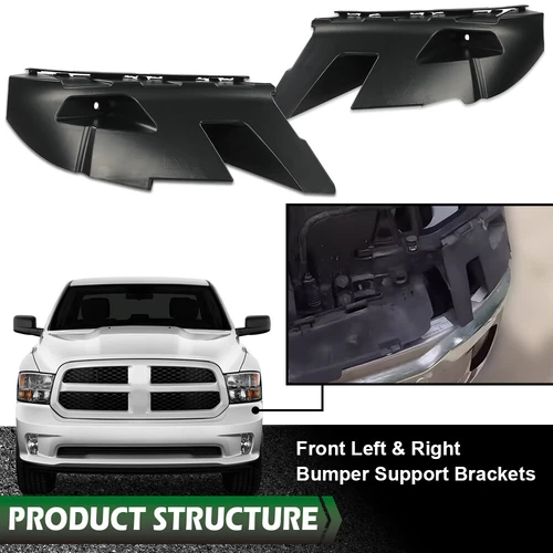 Front Bumper Bracket Support For 2013 2014-2019 Ram 1500 Classic Left+Right Side - Picture 13 of 13