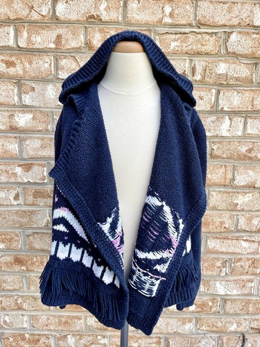 Girls Abercrombie Drape Front Cardigan sz 9/10 - Picture 2 of 7
