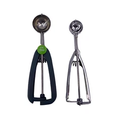 Melon Baller Lot of 2 Cookie Dough Scoop Stainless Spring 1 Tbsp & 1.5 Tbsp