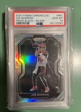 Joe Burrow 2020 Prizm Black Silver PSA 10! 🔥💰🔥💰 Low POP!!! Invest Now!