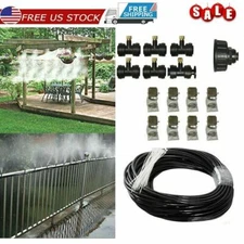 20FT Outdoor Patio Water Mister Mist Nozzle Misting Cooling System Fan Cooler