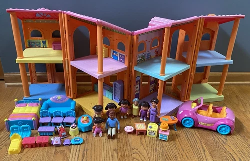 Dora The Explorer Magical Welcome Home Talking House Car Figures Access Lot 31