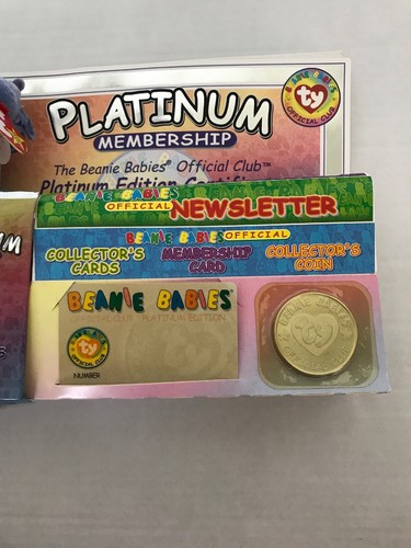 Ty Beanie Babies CLUBBY II 1999 Platinum Collectors Club ***Retired/Rare*** - Picture 6 of 12