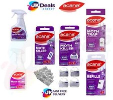 Acana Carpet Moth Killer Hanging Units Lavender Fresh spray - COMPLETE RANGE