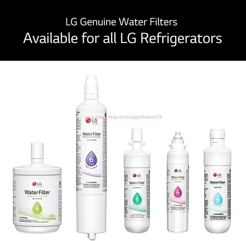 6 Pack LG LT1000P/ADQ747935 GF-D706BSL Replacement Refrigerator Water Filter - Picture 5 of 12