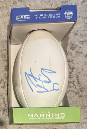 Peyton Manning hand-signed multi-color Wilson football