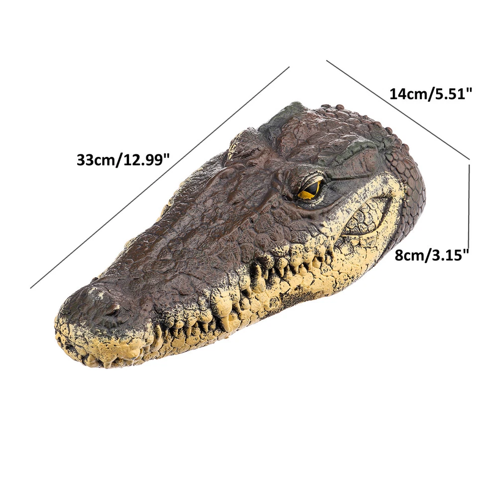 Artificial Fake Crocodile Alligator Head Floating Pool Decoy Decor Halloween - image 3 of 4