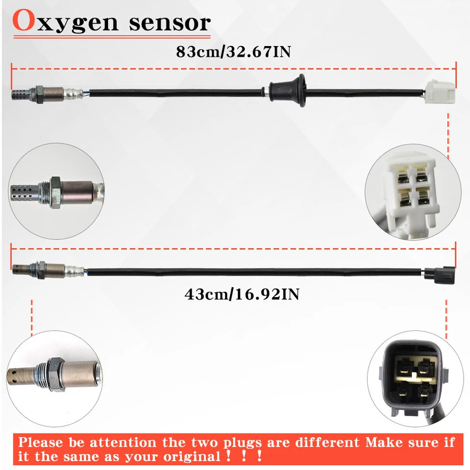 Sensor de oxígeno aguas arriba y aguas abajo 2 piezas para Toyota Corolla Matrix 2009-2010 1,8 L Foto 4 de 4