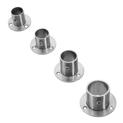 Polished Wall Flange Connection for Round Tube Locking and Secure Attachment